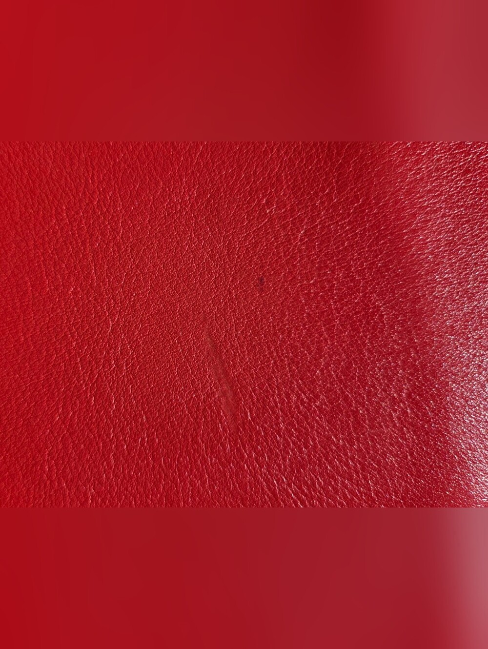 Coach - Orange Red Leather Slim Large Accessory Case Zip Pouch Wallet Billfold - Picture 6 of 8